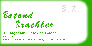 botond krachler business card